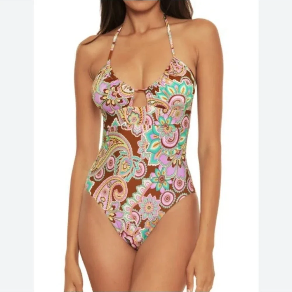 Becca Groovy Floral/Paisley One Piece Swimsuit